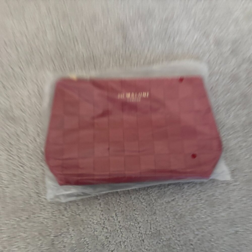 Jo Malone Red Cosmetic Make Up Pouch Bag with Zipper - Picture 5 of 6